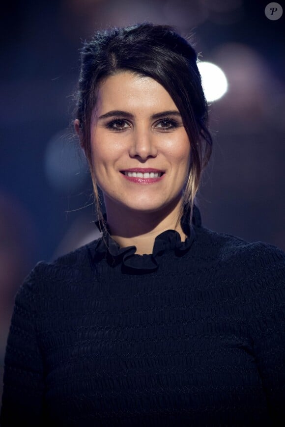 Exclusif - Karine Ferri lors de la soirée hommage Grégory Lemarchal : Dix ans après, l'histoire continue, le 7 janvier 2017 au Zénith de Paris et sur TF1 (réalisation DMLS TV), au profit de la construction d'une maison d'accueil pour les patients atteints de la mucoviscidose. © Cyril Moreau/Bestimage