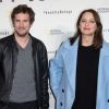 Marion Cotillard enceinte et son compagnon Guillaume Canet - Avant première du documentaire "Before the flood" au théâtre du Chatelet à Paris le 17 octobre 2016.