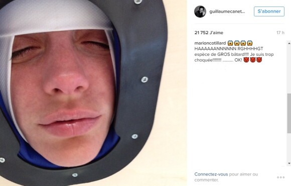 Guillaume Canet a publié dimanche 8 janvier 2017 une nouvelle photo dossier de Marion Cotillard. Celle-ci a directement répondu en commentaire sur Instagram en le traitant de "gros bâtard".