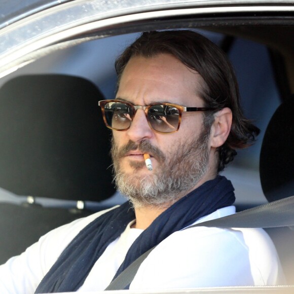 Exclusif - Joaquin Phoenix quitte son cours de karaté à Beverly Hills Los Angeles, le 26 décembre 2014