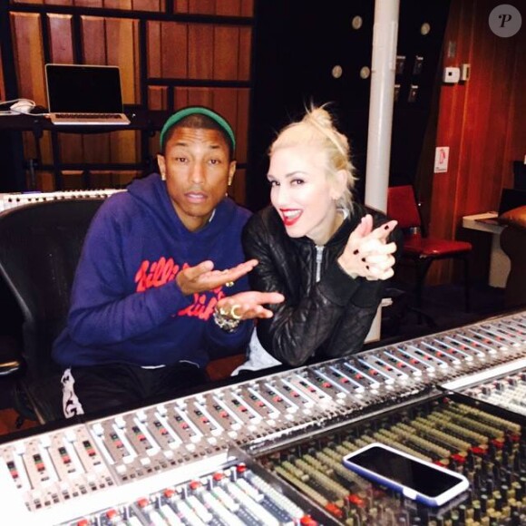 Gwen Stefani et Pharrell Williams. Décembre 2014.
