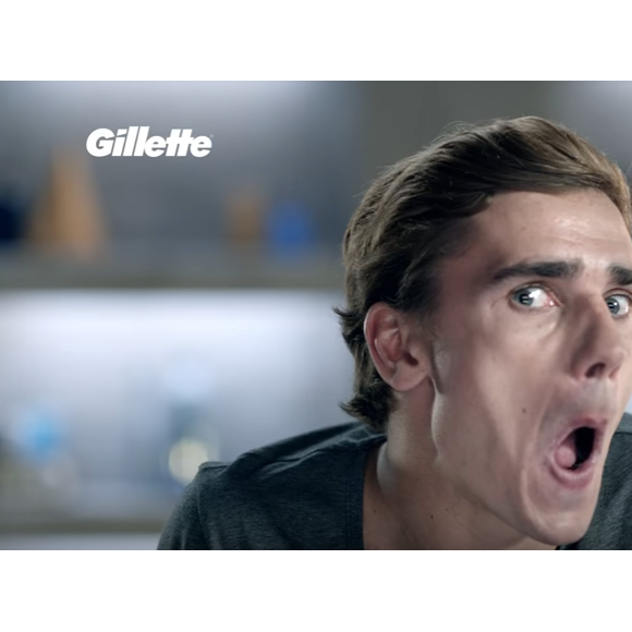 Nouvelle publicité Gillette avec Antoine Griezmann dévoilée le 12 janvier 2017.