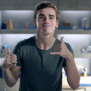 Nouvelle publicité Gillette avec Antoine Griezmann dévoilée le 12 janvier 2017.