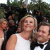 Laurence Ferrari et son mari Renaud Capuçon - Montée des marches du film "Irrational Man" (L'homme irrationnel) lors du 68ème Festival International du Film de Cannes, à Cannes le 15 mai 2015.