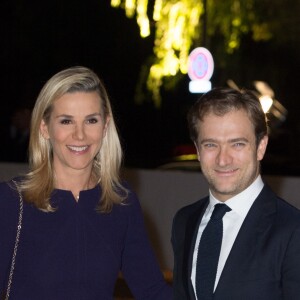 Laurence Ferrari et son mari Renaud Capuçon - Inauguration de la Fondation Louis Vuitton à Paris le 20 octobre 2014.