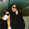 Kim Kardashian en voyage à Dubaï. La starlette est accompagnée de son assistante Stephanie. Photo publiée sur Instagram le 17 janvier 2017.