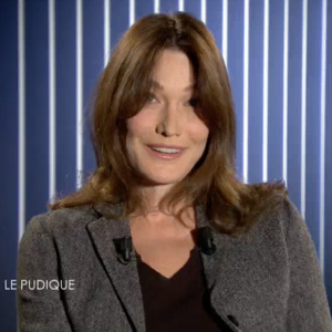 Julien Clerc et Carla Bruni évoquent leur amitié dans "Le Divan de Marc-Olivier Fogiel", sur France 3. Le 17 janvier 2016.