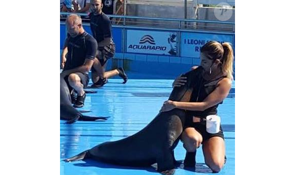 Gessica Notaro travaille à l'aquarium de Rimini, où elle a rencontré son ex-compagnon dont elle s'est séparée l'été dernier. Photo publiée sur sa page Facebook, le 23 juillet 2016