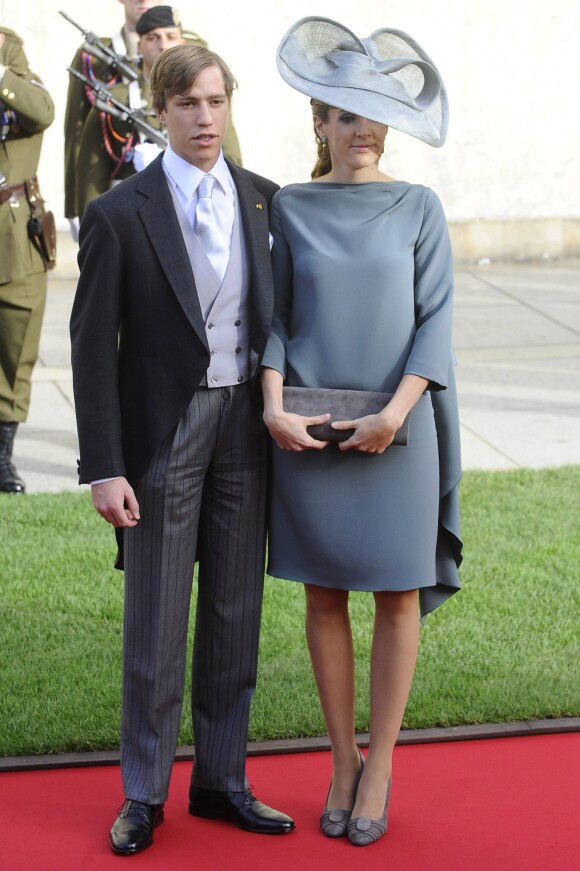 Le prince Louis et la princesse Tessy au mariage religieux du prince Guillaume de Luxembourg et de la comtesse Stéphanie de Lannoy à Luxembourg, le 20 octobre 2012.