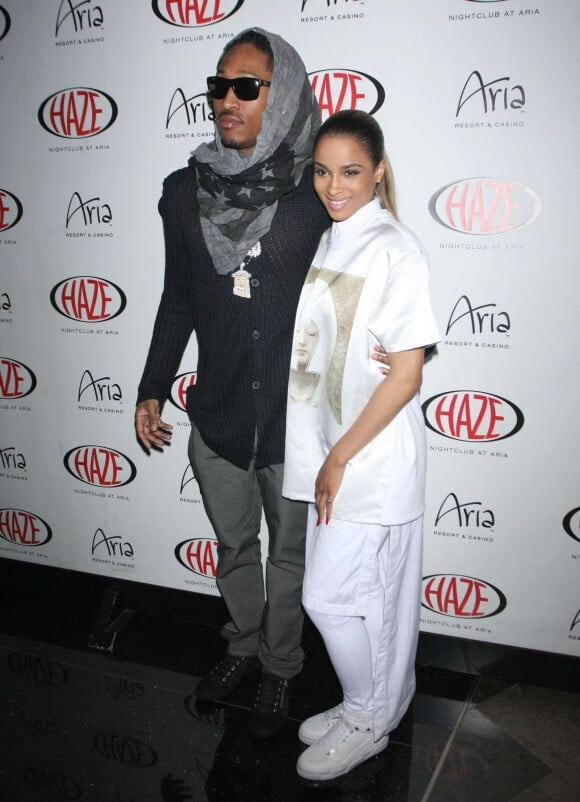 La chanteuse Ciara et le rappeur Future au club "Haze" pour un concert a Las Vegas, le 28 mars 2013.