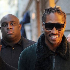 Le rappeur Future se promène dans les rues de Milan, le 17 janvier 2017.