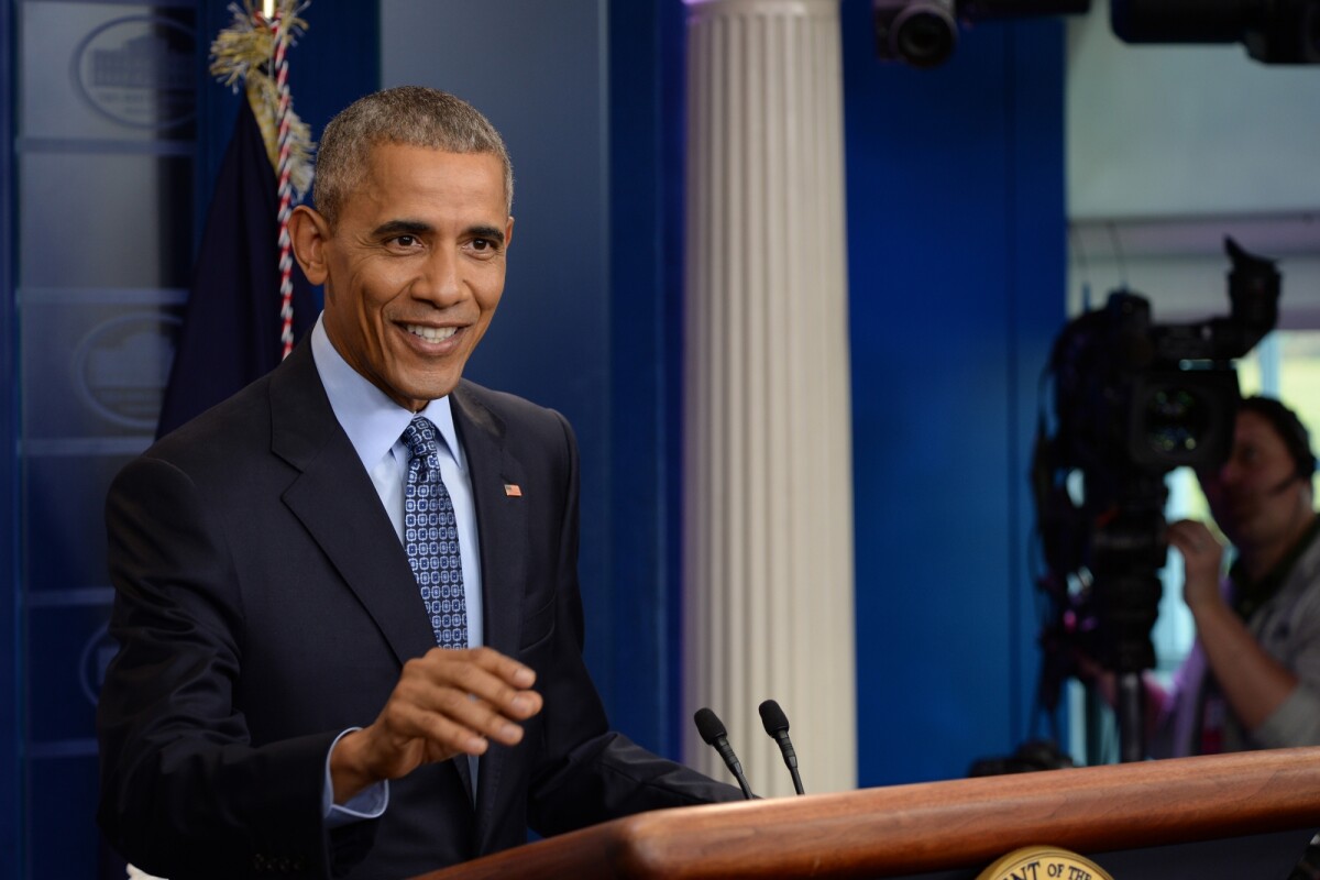 Photo : Le président des Etats-Unis Barack Obama lors de sa dernière ...