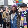 Ian McKellen lors de la manifestation anti-Trump à Londres le 21 janvier 2017.