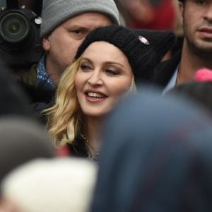 Madonna lors de la manifestation anti-Trump à Washington le 21 janvier 2017.