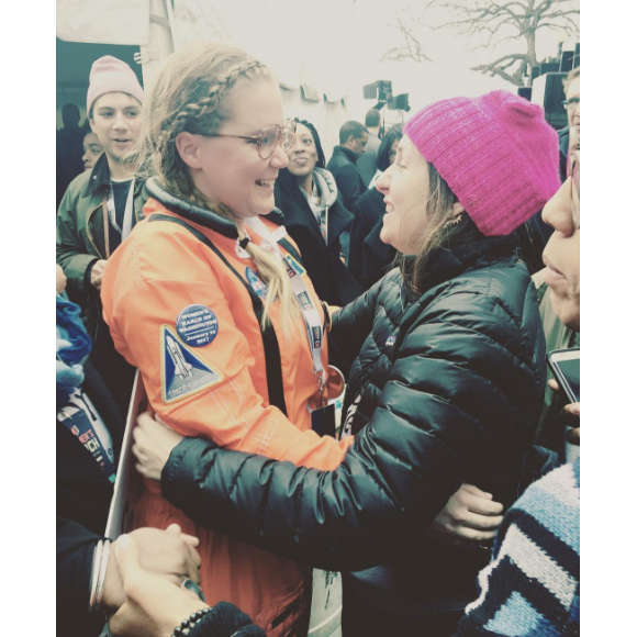 Amy Schumer et Lena Dunham de la manifestation anti-Trump à Washington le 21 janvier 2017.