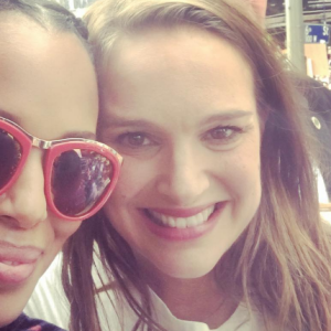 Kerry Washington et Natalie Portman lors de la manifestation anti-Trump à Washington le 21 janvier 2017.