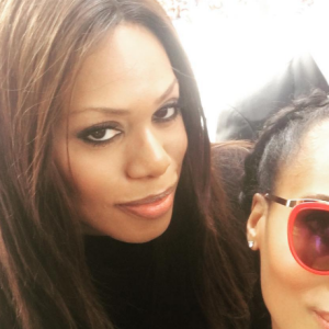 Laverne Cox et Kerry Washington lors de la manifestation anti-Trump à Washington le 21 janvier 2017.