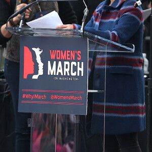 America Ferrera - People, activistes, écrivains et citoyens prennent la parole lors de la ‘marche des femmes' contre Trump à Washington, le 21 janvier 2017.