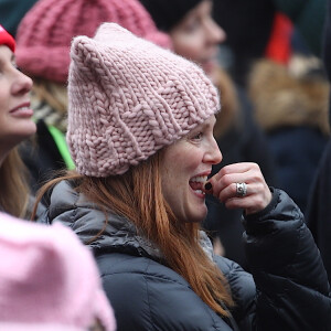 Julianne Moore - People, activistes, écrivains et citoyens prennent la parole lors de la ‘marche des femmes' contre Trump à Washington, le 21 janvier 2017.