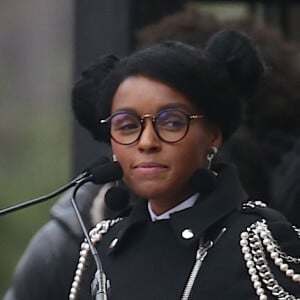 Janelle Monáe - People, activistes, écrivains et citoyens prennent la parole lors de la ‘marche des femmes' contre Trump à Washington, le 21 janvier 2017.