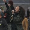 Alicia Keys - People, activistes, écrivains et citoyens prennent la parole lors de la ‘marche des femmes' contre Trump à Washington, le 21 janvier 2017.