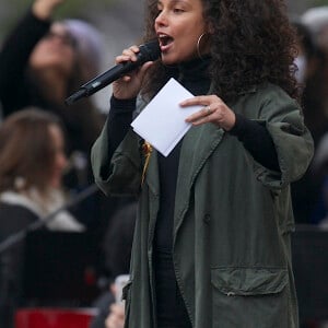 Alicia Keys - People, activistes, écrivains et citoyens prennent la parole lors de la ‘marche des femmes' contre Trump à Washington, le 21 janvier 2017.