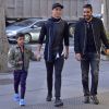 Semi-exclusif - Le footballeur international portugais Cristiano Ronaldo fait du shopping avec son fils Cristiano Jr. à Madrid en Espagne le 12 janvier 2017.