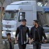 Semi-exclusif - Le footballeur international portugais Cristiano Ronaldo fait du shopping avec son fils Cristiano Jr. à Madrid en Espagne le 12 janvier 2017.