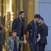 Semi-exclusif - Le footballeur international portugais Cristiano Ronaldo fait du shopping avec Cristiano Jr. à Madrid en Espagne le 12 janvier 2017.