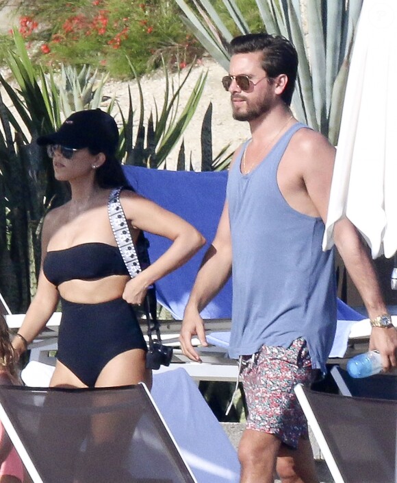 Exclusif - Kourtney Kardashian et Scott Disick passent un week end romantique à Los Cabos au Mexique le 14 novembre 2016.