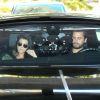 Kourtney Kardashian et Scott Disick arrivent à l'hôpital Cedars-Sinai pour rendre visite à Blac Chyna et Rob Kardashian qui viennent d'avoir une petite fille Dream à Los Angeles le 10 novembre 2016