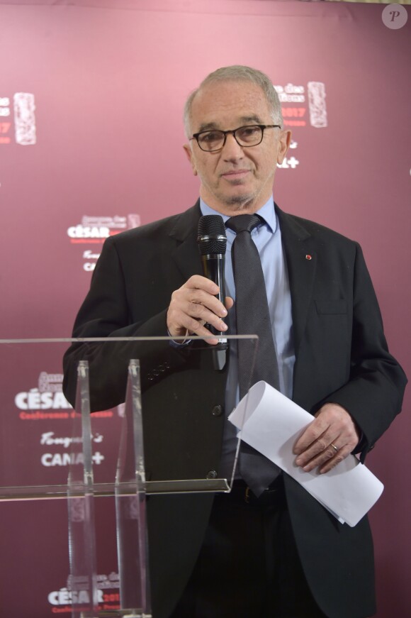 Alain Terzian - Conférence de presse pour l'annonce des nominations pour les César 2017 au Fouquet's à Paris. Le 25 janvier 2017 © Giancarlo Gorassini / Bestimage