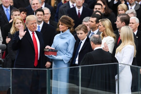 Investiture de Donald Trump, à Washington, le 20 janvier 2017.