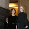 Roberta Armani et Nicole Kidman - People arrivant au défilé de mode Haute-Couture printemps-été 2017 "Giorgio Armani Privé" au Palais de Chaillot à Paris le 24 janvier 2017.