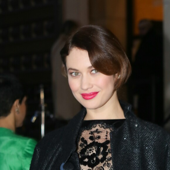 Olga Kurylenko - People arrivant au défilé de mode Haute-Couture printemps-été 2017 "Giorgio Armani Privé" au Palais de Chaillot à Paris le 24 janvier 2017.