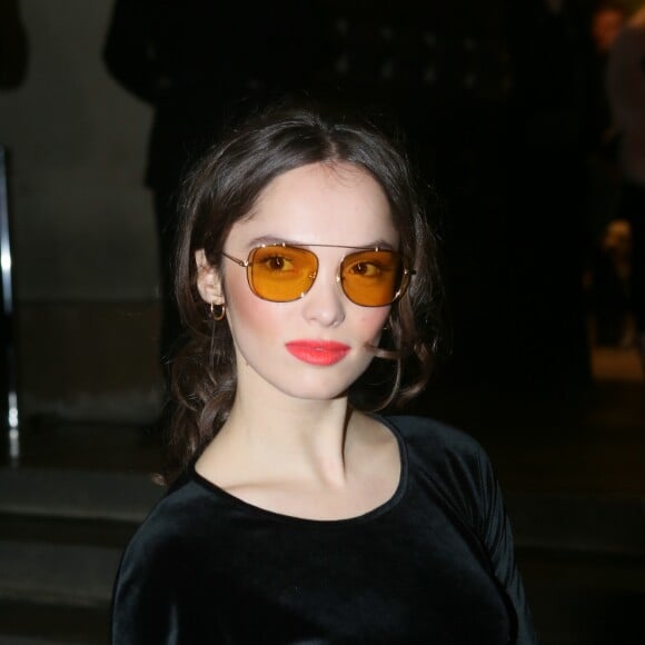 Lola Le Lann - People arrivant au défilé de mode Haute-Couture printemps-été 2017 "Giorgio Armani Privé" au Palais de Chaillot à Paris le 24 janvier 2017.