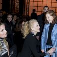 Annabelle Wallis, Nicole Kidman et Isabelle Huppert - People au défilé de mode Haute-Couture printemps-été 2017 "Giorgio Armani Privé" au Palais de Chaillot à Paris le 24 janvier 2017.