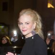 Nicole Kidman sortant du défilé de mode Haute-Couture printemps-été 2017 "Giorgio Armani Privé" au Palais de Chaillot à Paris le 24 janvier 2017.
