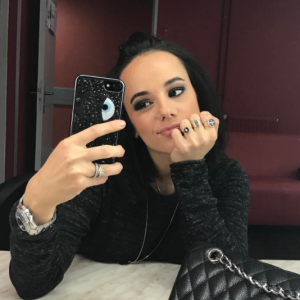 Alizée le 26 janvier 2017 dans les coulisses de la tournée "Danse avec les stars" à Marseille.