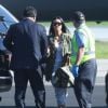 Kim Kardashian - La famille Kardashian prend un jet privé à Van Nuys, le 26 janvier 2017.