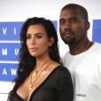 Kim Kardashian et son mari Kanye West à la soirée des MTV Video Music Awards 2016 à Madison Square Garden à New York, le 28 août 2016