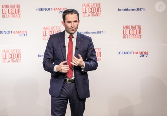 Meeting de Benoit Hamon au palais des sports Saint-Sauveur de Lille avant le second tour de la primaire à gauche contre Manuel Valls le 27 janvier 2017.