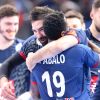 Nikola Karabatic et Luc Abalo lors du match de demi-finale du 25e mondial de handball, France - Slovénie à l'AccorHotels Arena à Paris, France, le 26 janvier 2017. © Cyril Moreau/Bestimage