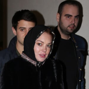 Lindsay Lohan arrive à Istanbul, le 24 janvier 2017