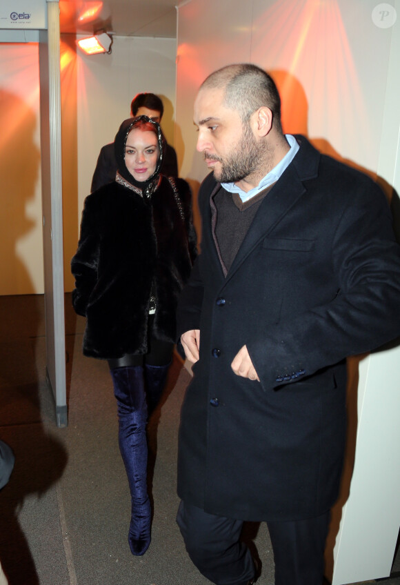 Lindsay Lohan arrive à Istanbul, le 24 janvier 2017