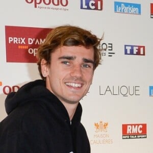 Antoine Griezmann lors de la 96ème édition du Prix d'Amérique Opodo à l'hippodrome de Paris-Vincennes, le 29 janvier 2017. © Guirec Coadic/Bestimage