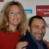 Zinedine Soualem avec sa compagne Caroline Faindt lors de la 96ème édition du Prix d'Amérique Opodo à l'hippodrome de Paris-Vincennes, le 29 janvier 2017. © Guirec Coadic/Bestimage
