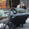Michael Snoddy, le compagnon de Paris Jackson, quitte son hôtel seul à Paris le 21 janvier 2017