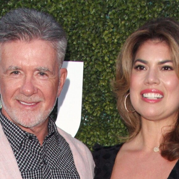 Alan Thicke et sa femme Tanya Callau à la soirée "CBS Television Studios Summer" au centre Pacific Design à West Hollywood, Californie, Etats-Unis, le 10 août 2016.