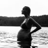 Photo de Gemma Ward, enceinte. Janvier 2017.